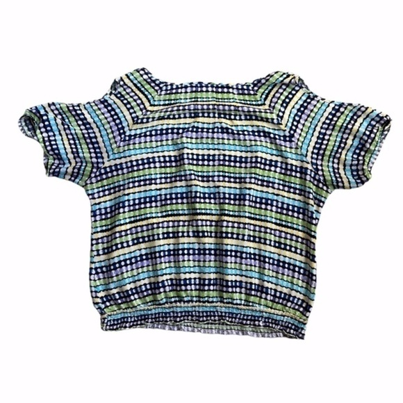 Cato Plus Size Multi-Colored Could Shoulder Blouse - Picture 6 of 8